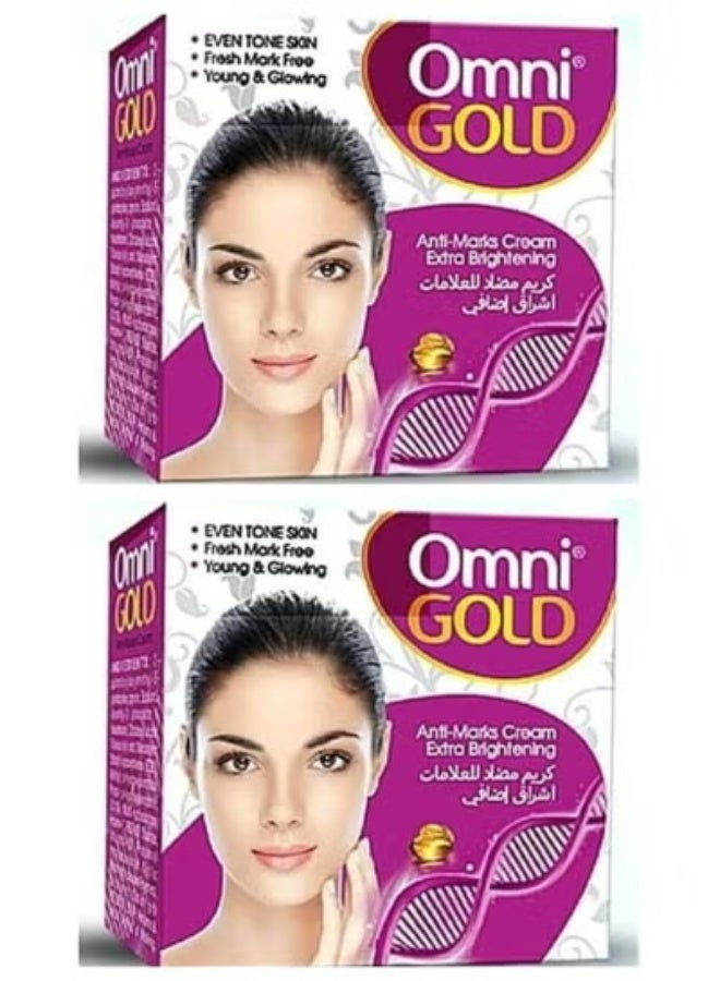 Gold Anti-Marks Cream Extra Brightening Cream 2 Pcs 2*30 g